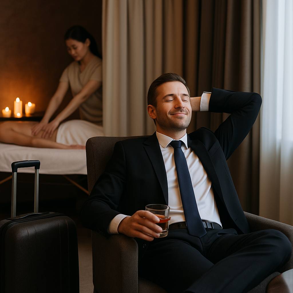 Beautiful masseuse offering luxury B2B escort massage in Melaka for business travelers